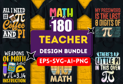 180+ Teacher Design Bundle – Editable EPS, SVG, AI & PNG Files for Educators
