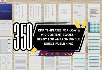 350+ KDP Interior Bundle – Editable Planners, Journals & Logbooks