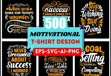 500+ Editable Motivational Design Bundle