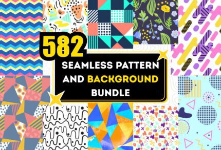 582+ Seamless Pattern & Background Bundle for Designers – Premium Textures