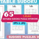 65+ Editable Sudoku Puzzle Interiors – Customizable PPT & PDF Templates