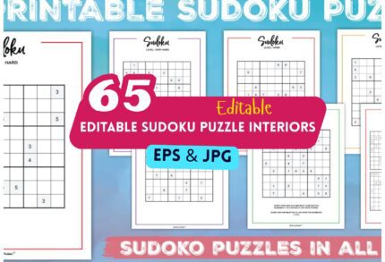 65+ Editable Sudoku Puzzle Interiors – Customizable PPT & PDF Templates