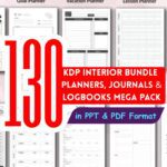 130+ KDP Interior Mega Bundle – Editable Planners