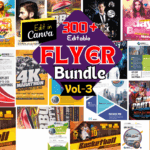 300+ Flyer Designs with Editable Canva Flyer Templates-vol-3