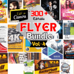300+ Flyer Designs with Editable Canva Flyer Templates-vol-4