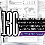 140+ KDP Templates Bundle – Low & Mid Content Books