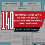 140+ KDP Templates Bundle – Low & Mid Content Books Ready for Amazon