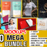 500+ Modern Mockup Bundle for Canva