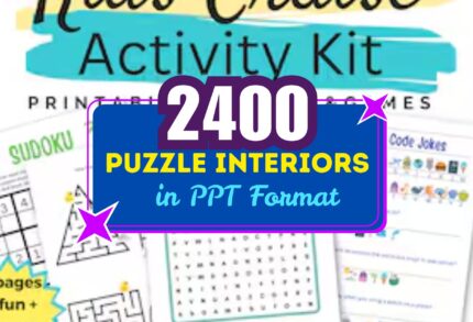2400+ Editable Puzzle Interior Bundle – PowerPoint (PPT) Templates for Amazon KDP, Activity Books & More