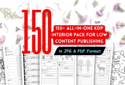 150+ All-in-One KDP Interior Pack – Editable Low Content Templates for Amazon Publishing
