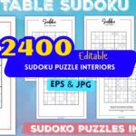 2400+ Sudoku Puzzle Interiors Bundle – Printable Puzzles with Answers