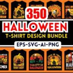 350+ Halloween Editable T-Shirt Design Bundle