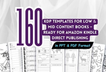 160+ KDP Templates Bundle – Low & Mid Content Books Ready for Amazon