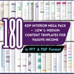 180+ KDP Interior Mega Pack – Low & Medium Content Templates