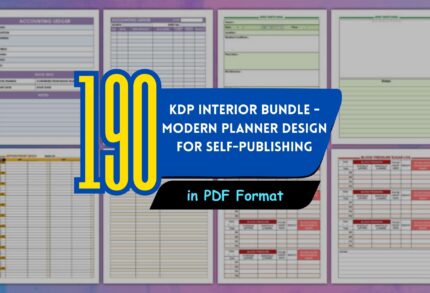 190+ KDP Interior Bundle – Modern Planner Templates for Self-Publishing