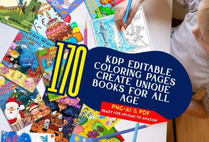 170+ KDP Editable Coloring Pages