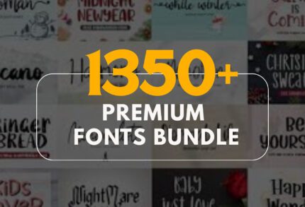 1,350+ Premium Font Bundle