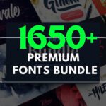 1,650+ Premium Font Bundle