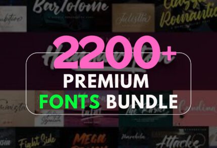 2,200+ Premium New Stylish Font Bundle