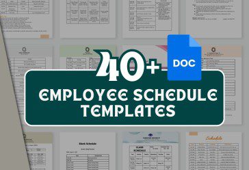 40 Employee Schedule Templates