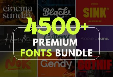 4,500+ Premium Font Bundle