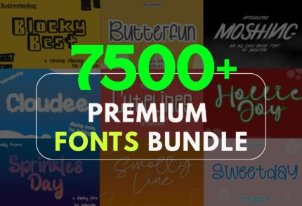 7,500 Premium Font Bundle